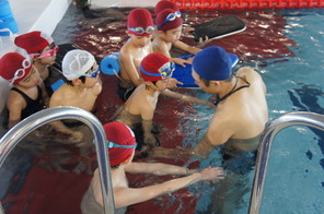 水泳指導～１年生