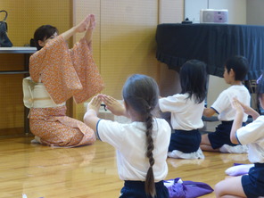 日本舞踊の稽古